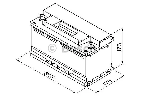 Startbatteri 88Ah 740A Bosch 