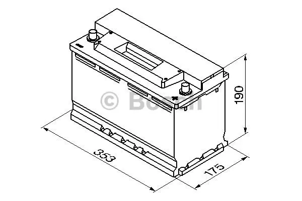 Startbatteri 90Ah 720A Bosch 