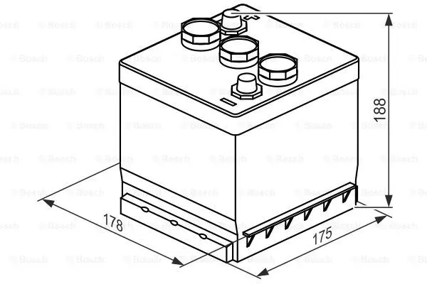 Startbatteri 66Ah 360A Bosch 