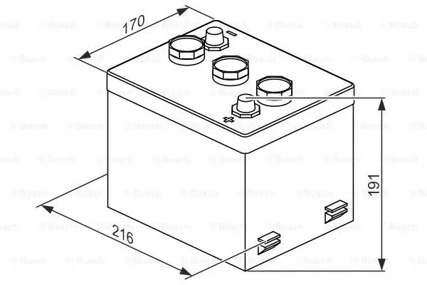 Startbatteri 77Ah 360A Bosch 