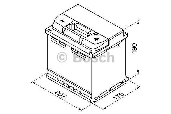 Startbatteri 52Ah 470A Bosch 