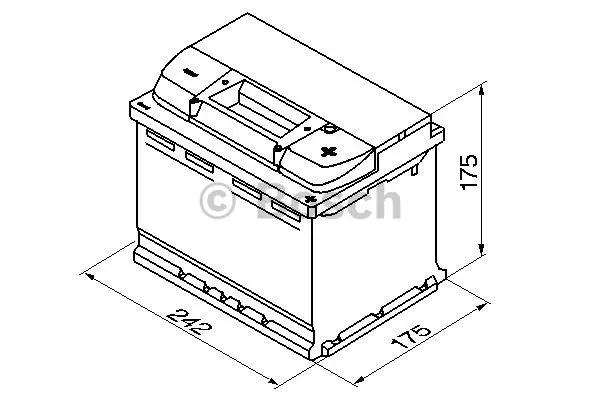 Startbatteri 60Ah 540A Bosch 