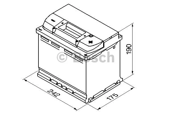 Startbatteri 60AH 540 Bosch 