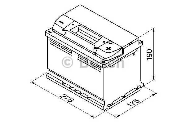 Startbatteri 74Ah 680A Bosch 