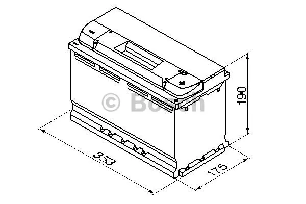 Startbatteri 95Ah 800A Bosch 