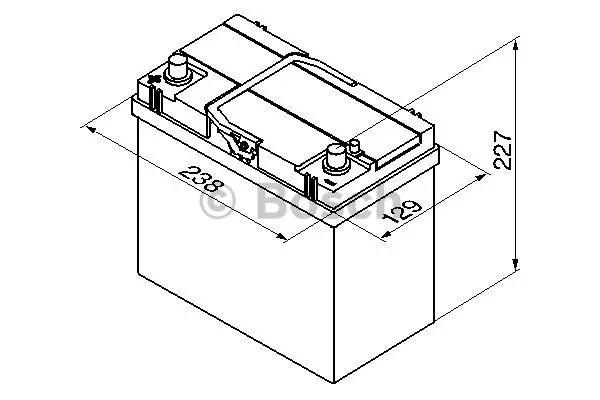 Startbatteri 45Ah 330A Bosch 