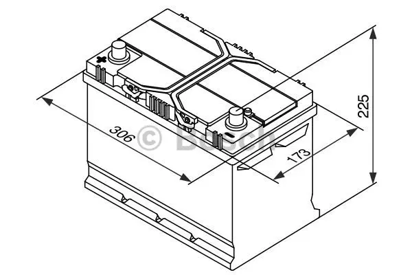 Startbatteri 95Ah 830A Aggregat Bosch 
