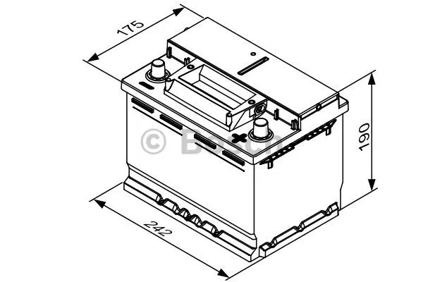 Startbatteri 60Ah 640A EFB Bosch 