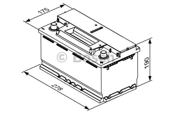 Startbatteri 70Ah 760A EFB Bosch 