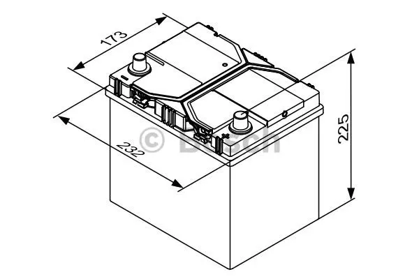 Startbatteri 65Ah 650A Bosch 