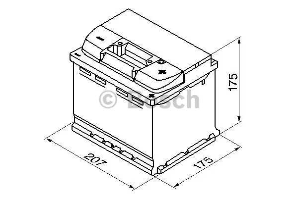 Startbatteri 52Ah 520A Bosch 