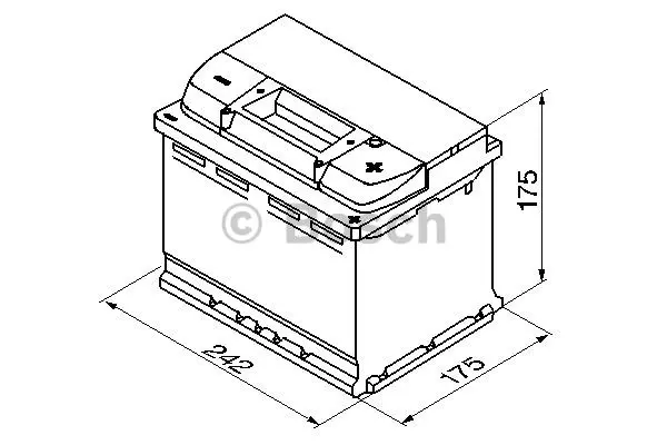 Startbatteri 61Ah 600A Bosch 