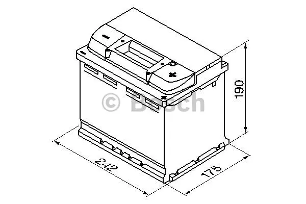 Startbatteri 63Ah 610A Bosch 