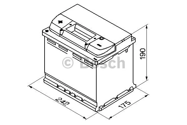 Startbatteri 63Ah 610A Bosch 