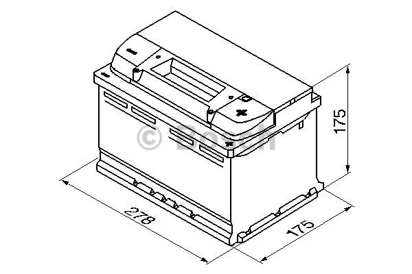 Startbatteri 74Ah 750A Bosch 