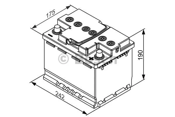 Startbatteri 60Ah 680A AGM Bosch 