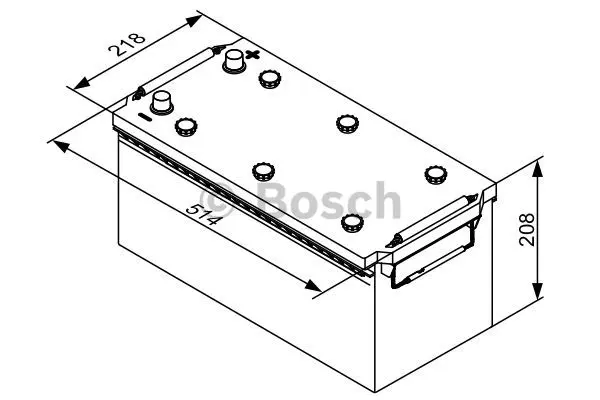 Starter Battery Bosch 