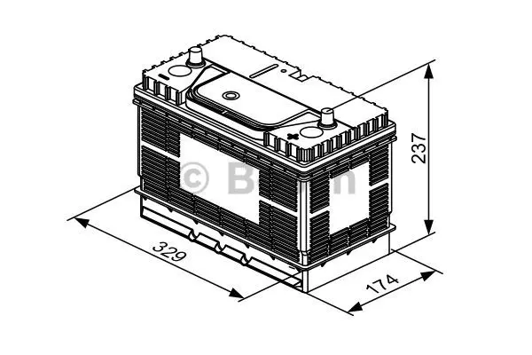 Starter Battery Bosch 