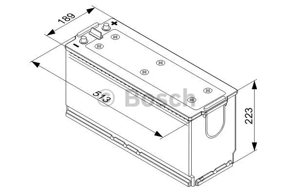 Startbatteri 12V 140Ah Bosch 