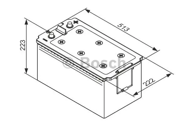 Startbatteri EFB 190Ah Bosch Bosch 