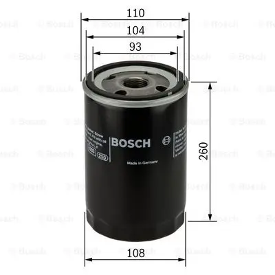 Oljefilter Volvo Bosch