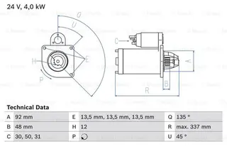 Starter Volvo Bosch - *Pant tilkommer*