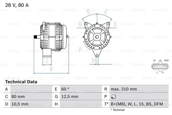 Alternator Bosch *Pant tilkommer* 