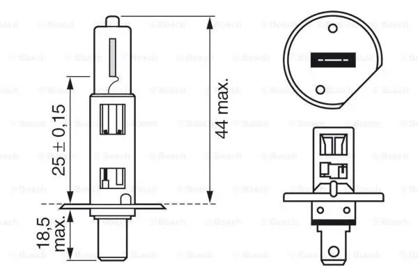 Pære 12V H1 Pure Light Bosch 