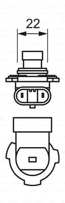 Pære 12V HIR2 (9012) Pure Light Bosch 
