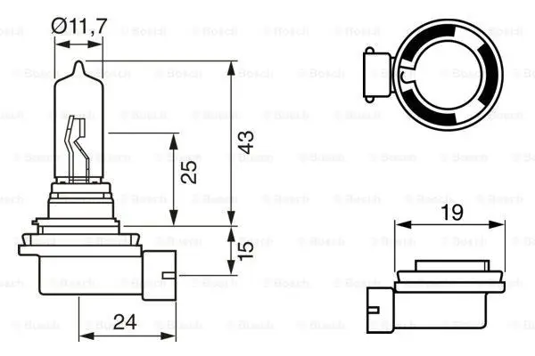Pære 12V H9 Pure Light Bosch 
