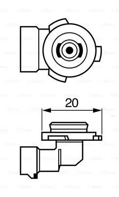 Pære 12V H10 Pure Light Bosch 