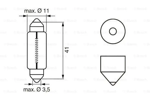 Pære 12V Sof. 10W Pure Light Bosch 