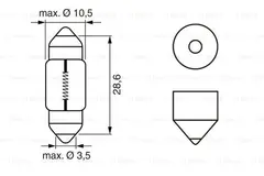Pære 12V  -  Pure Light Bosch