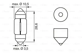 Pære 12V  -  Pure Light Bosch