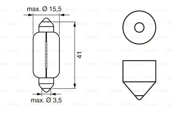 Pære 12V Sof. 18W Pure Light Bosch 