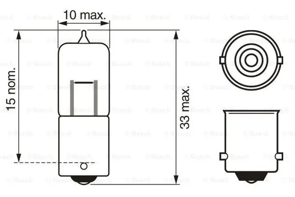 Pære 12V H5W Pure Light Bosch 