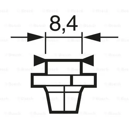 Pære 12V T5 1,2W MF Pure Light Bosch 