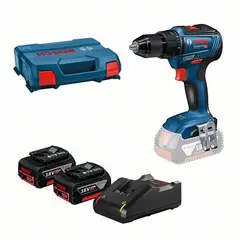 Verktøysett GSR 18V-55 + 2 x 4,0 Ah Bosch Power Tools