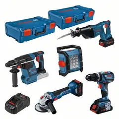 Sett med 5 verktøy, 18 V Bosch Power Tools