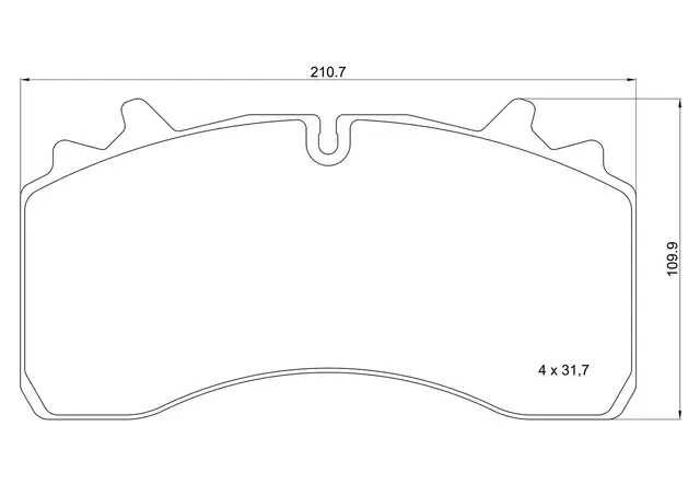 Bremseklosser SAF BREMBO 