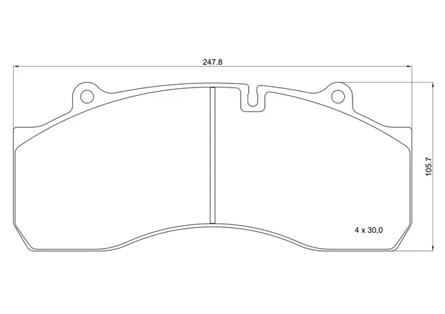 Bremseklosser SAF BREMBO 