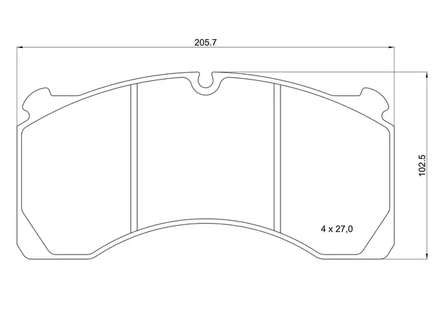 Bremseklosser MERITOR BREMBO 