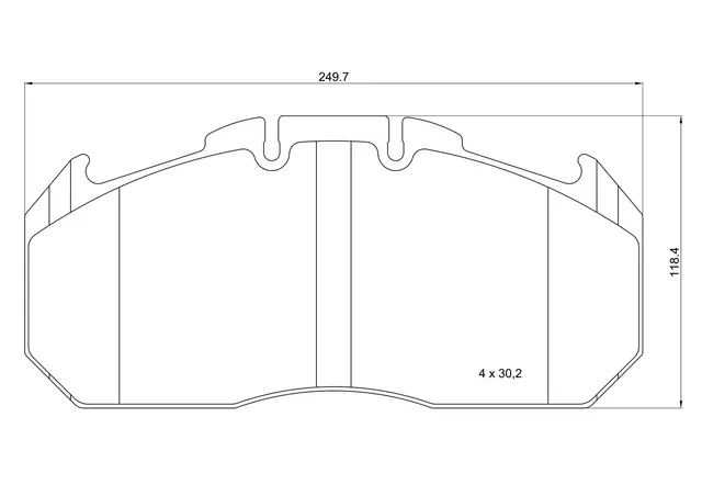 Bremseklosser IVECO/MAN/MERITOR/REN/IRIS BREMBO 