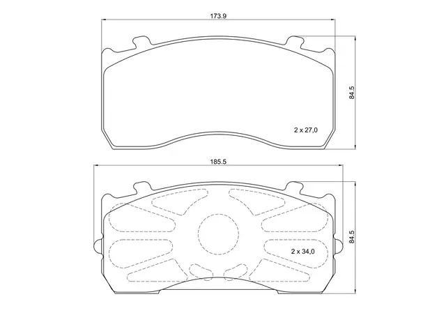 Bremseklosser MAN/MERCEDES BREMBO 