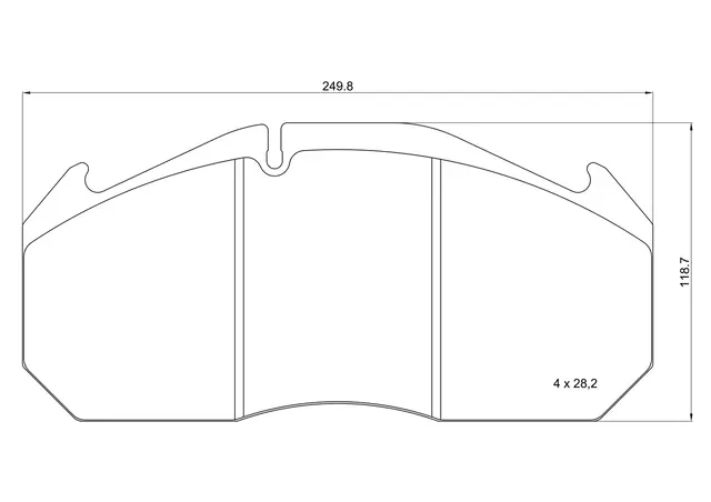 Bremseklosser MERCEDES-BENZ/RENAULTS/SET BREMBO 