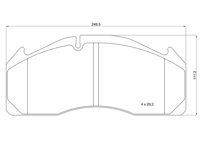 Bremseklosser MERITOR/PLAXTON/VOLVO BREMBO 