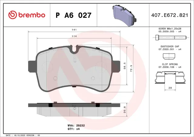 Bremseklosser LCV BREMBO 