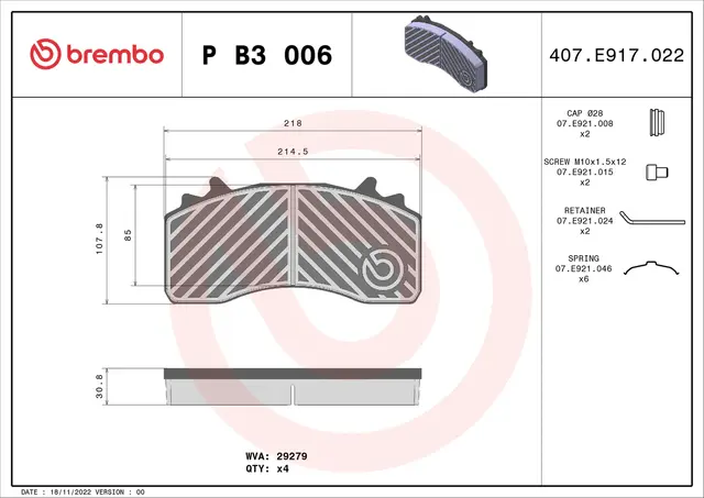 Bremseklosser MAN BREMBO 