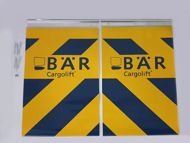 warning flag kit blue - yellow Bär Cargolift 