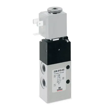 VENTIL 5/2  EL.PNEUMATISK  Uten spole Camozzi 